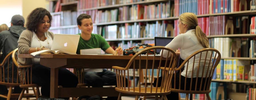 Students study in Hodges Library