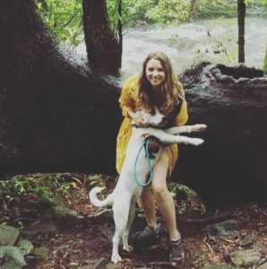 Bethany Rand with dog